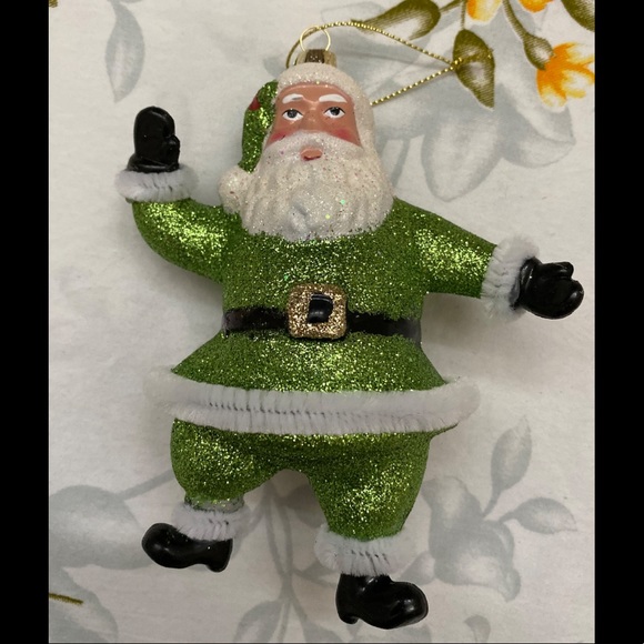 Other - 🎅🏻Sparkly Santa Ornament